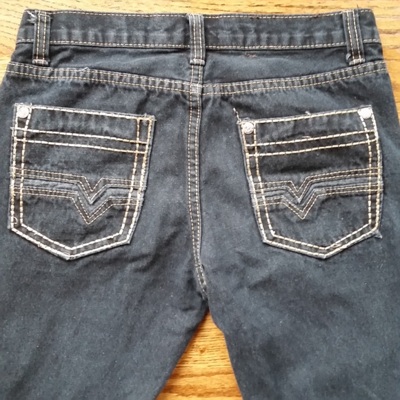 City Ink Cowgirl Jeans Dark Wash Straight Leg Women 4 or Jr 18 - Picture 3 of 8